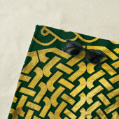 ケルト結び目模様を持つアイルランドの4葉のクローバー ビーチタオル (インサイチュ)