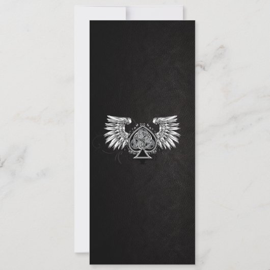 ケルト結び目模様アイリッシュアーバンタトゥー結婚式招待状 招待状 (裏面)