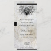 ケルト結び目模様アイリッシュアーバンタトゥー結婚式招待状 招待状 (正面/裏面)