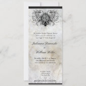 ケルト結び目模様アイリッシュアーバンタトゥー結婚式招待状 招待状 (正面)