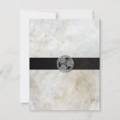 ケルト結び目模様アイリッシュゲール結婚式招待状 招待状 (裏面)