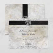 ケルト結び目模様アイリッシュゲール結婚式招待状 招待状 (正面/裏面)