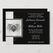 ケルト結び目模様アイリッシュゲール結婚式招待状 招待状 (正面/裏面)