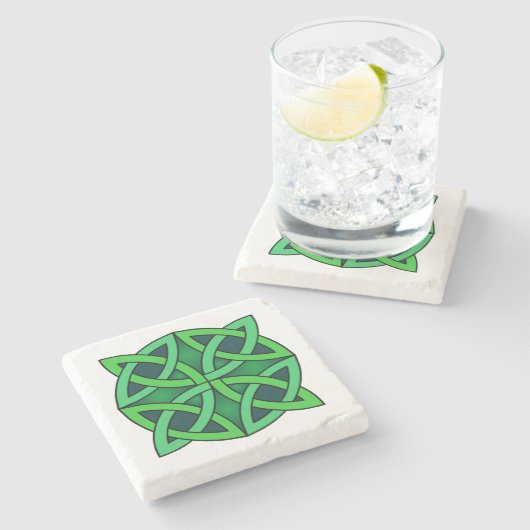 ケルト結び目模様アイルランド古代シ異教のンボルgre ストーンコースター (横)