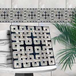 ケルト結び目模様アワビ貝及び真珠 タイル