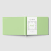ケルト結び目模様イニシャルカスタマイズ-背景色 ゲストブック (全面)