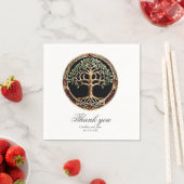 ケルト結び目模様エレガントの高貴な生命の木。 スタンダードカクテルナプキン (インサイチュ)