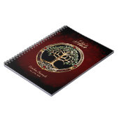 ケルト結び目模様エレガントの高貴な生命の木。 ノートブック (左側)