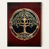 ケルト結び目模様エレガントの高貴な生命の木。 プランナー手帳 (裏面)