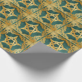 ケルト結び目模様エレガント異教のウィッカ信者 ラッピングペーパー (角)