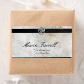 ケルト結び目模様オン羊皮紙紙Lrgラベル ラベル (インサイチュ)