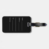 ケルト結び目模様カスタムレッドメタリック荷物タグ ラゲッジタグ (裏面横)