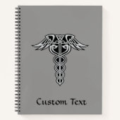 ケルト結び目模様カドゥセウス ノートブック (正面)