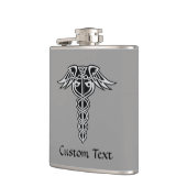 ケルト結び目模様カドゥセウス フラスク (左)