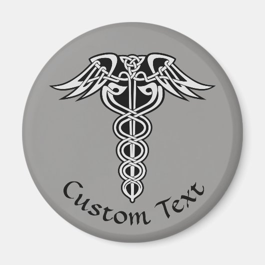 ケルト結び目模様カドゥセウス マグネット (正面)