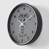 ケルト結び目模様カドゥセウス 壁時計 (傾斜)