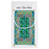 ケルト結び目模様カーペットページ中世の原稿 スモールペーパーバッグ (裏面)