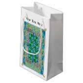 ケルト結び目模様カーペットページ中世の原稿 スモールペーパーバッグ (裏面アングル)