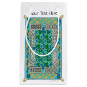 ケルト結び目模様カーペットページ中世の原稿 スモールペーパーバッグ (正面)