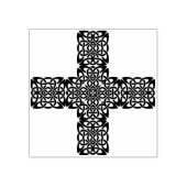 ケルト結び目模様クロス・アート・スタンプ ラバースタンプ (インプリント)