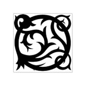 ケルト結び目模様サークルつる植物スタンプ ラバースタンプ (インプリント)