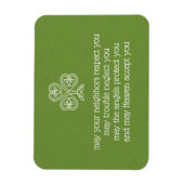 ケルト結び目模様シャムロックアイルランド恵み2 マグネット (縦)