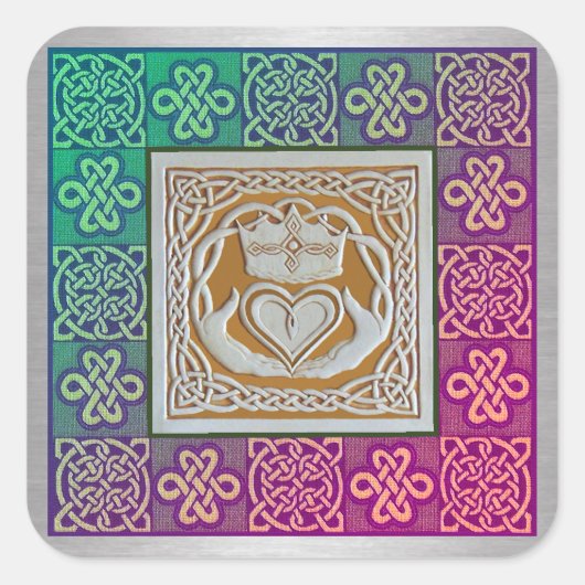 ケルト結び目模様シール スクエアシール (正面)