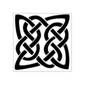 ケルト結び目模様スクエアアートスタンプ ラバースタンプ (インプリント)