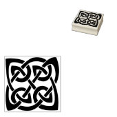 ケルト結び目模様スクエアアートスタンプ ラバースタンプ (押印)