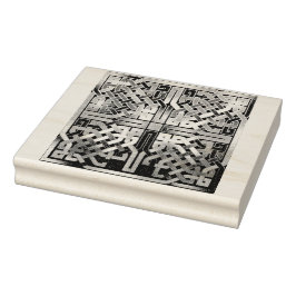 ケルト結び目模様スクエアゴムスタンプ ラバースタンプ