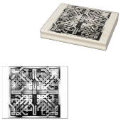 ケルト結び目模様スクエアゴムスタンプ ラバースタンプ (押印)