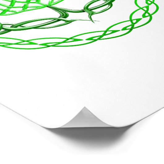 ケルト結び目模様スコットティスル ポスター (角)