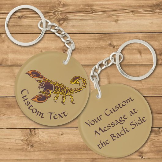 ケルト結び目模様スコーピオンキーチェーン キーホルダー