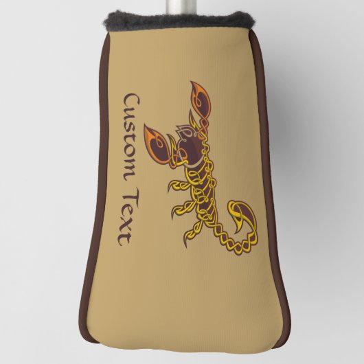 ケルト結び目模様スコーピオンゴルフヘッドカバー ゴルフヘッドカバー (回転90)