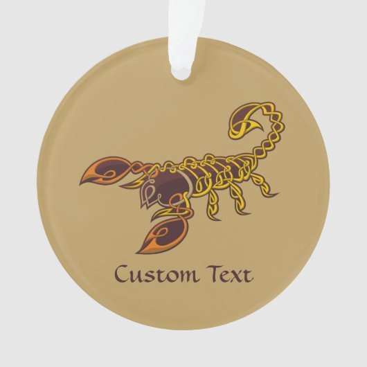 ケルト結び目模様スコーピオン オーナメント (正面)