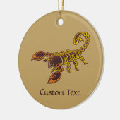 ケルト結び目模様スコーピオン セラミックオーナメント (左)