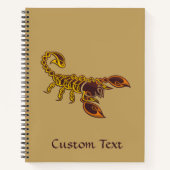 ケルト結び目模様スコーピオン ノートブック (正面)