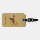 ケルト結び目模様スコーピオン ラゲッジタグ (正面横)