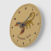 ケルト結び目模様スコーピオン ラージ壁時計 (傾斜)