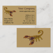 ケルト結び目模様スコーピオン 名刺 (正面/裏面)