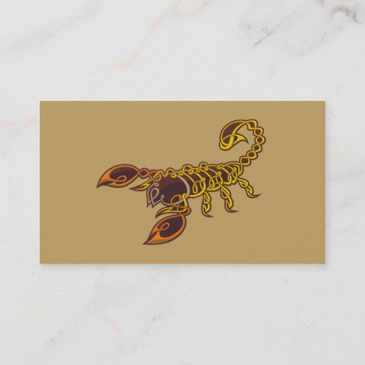 ケルト結び目模様スコーピオン 名刺 (裏面)