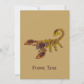 ケルト結び目模様スコーピオン 招待状 (正面)