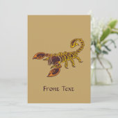 ケルト結び目模様スコーピオン 招待状 (スタンド正面)