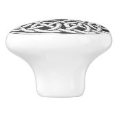 ケルト結び目模様スタイルドアノブキャビネットプル セラミックノブ (側面)