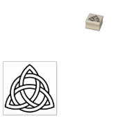 ケルト結び目模様スタンプ、記号縁ど記号 ラバースタンプ (押印)