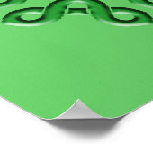 ケルト結び目模様タートルポスター ポスター (角)