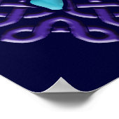 ケルト結び目模様タートルポスター ポスター (角)