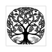 ケルト結び目模様ツリーオブライフデザイン ラバースタンプ (インプリント)