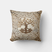 ケルト結び目模様ツリーオブライフ – イグドラシル クッション (正面)