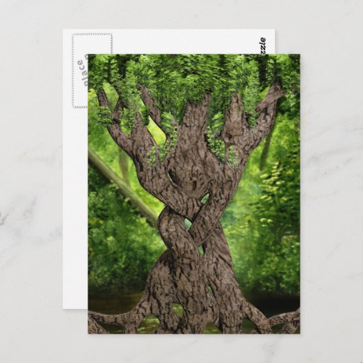 ケルト結び目模様ツリー ポストカード (正面/裏面)